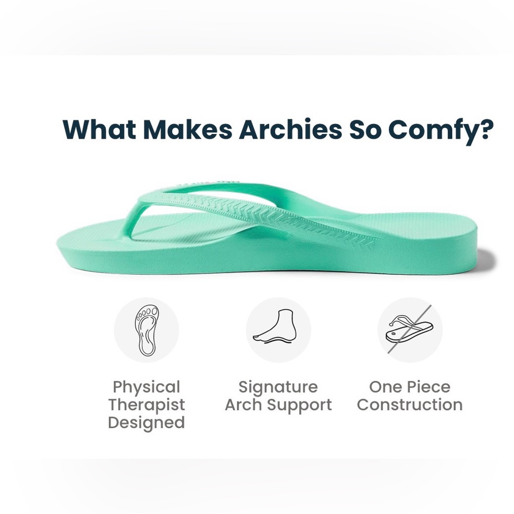 Archie’s flip flop in mint size 8 - Picture 2 of 7
